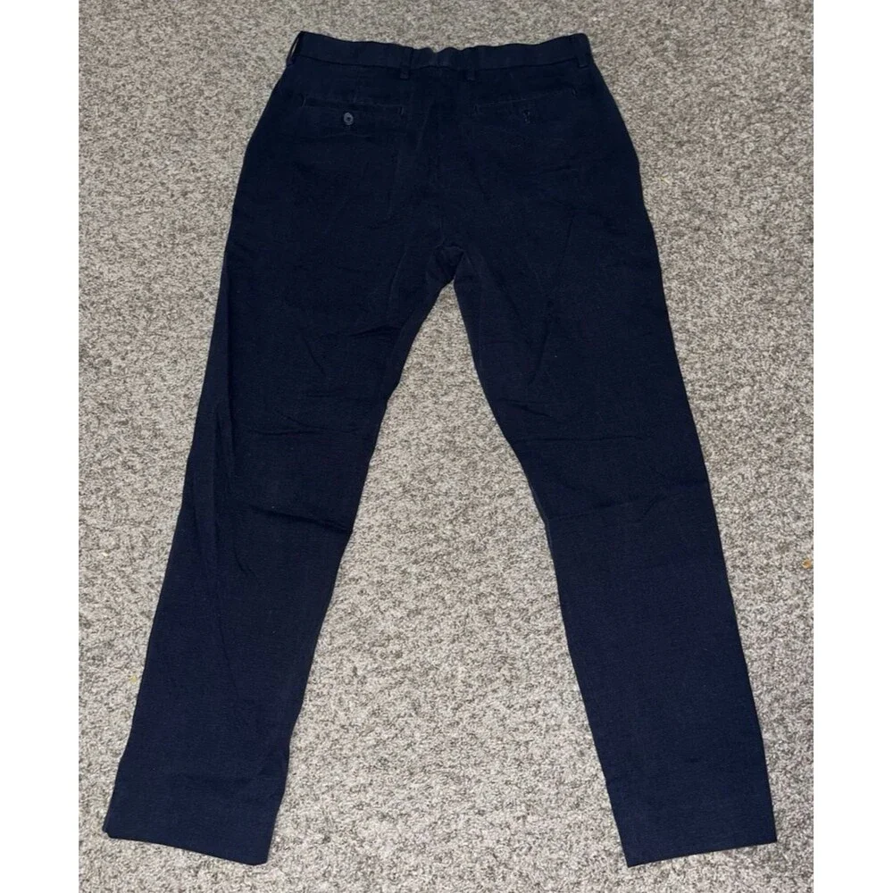 Banana Republic Slim Fit Dress Navy Blue Pants 30x30